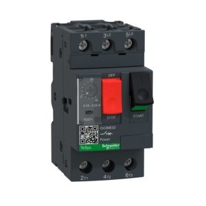 Motor circuit breaker, TeSys GV2, 3P, 0.16-0.25 A, thermal magnetic, screw clamp terminals