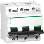 Miniature circuit-breaker, Acti9 C120N, 3P, 80 A, C curve, 10000 A (IEC 60898-1), 10 kA (IEC 60947-2)